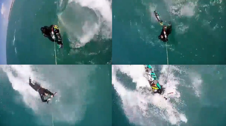 kiteboard leash sequence