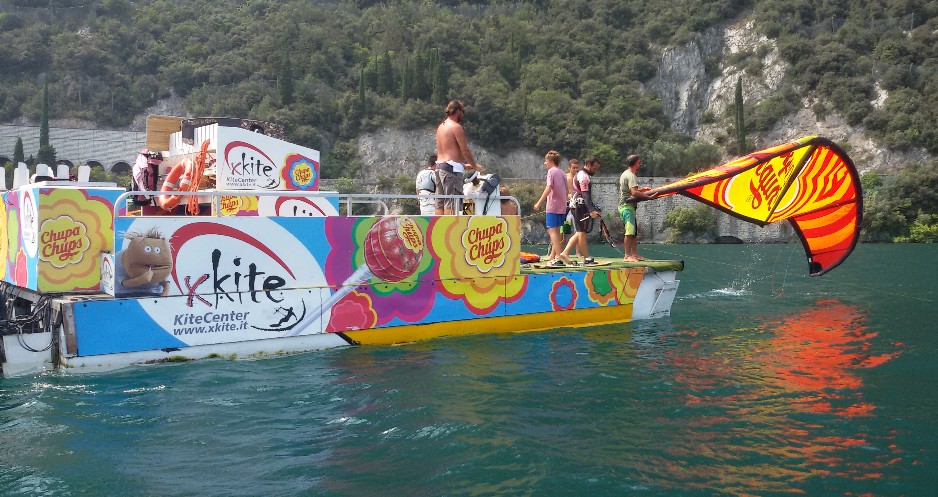 kitesurfing in Garda Lake with Xkite School