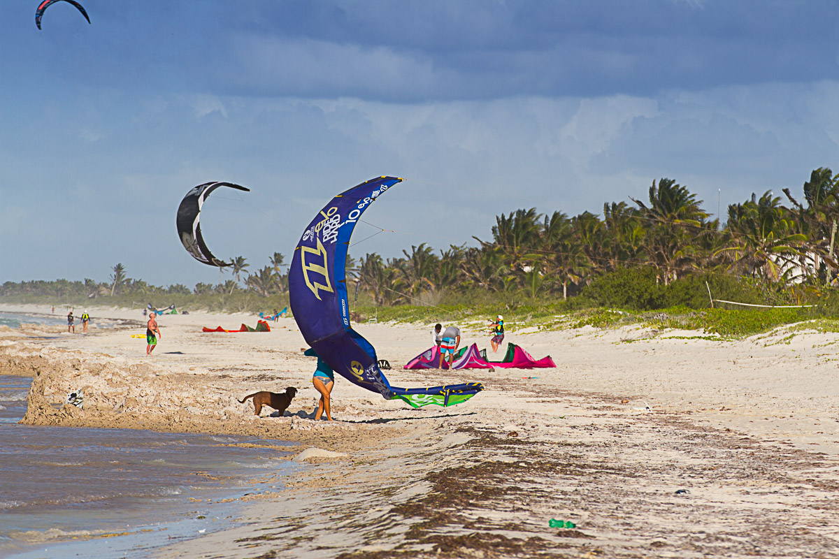 kitesurf in el cujo mexico yucatan peninsula