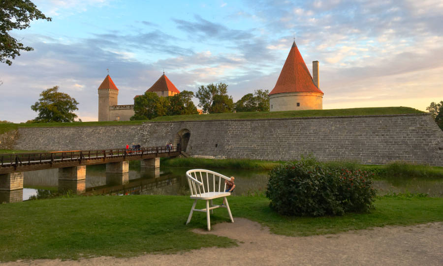 Saaremaa Kuressaree castle sunset