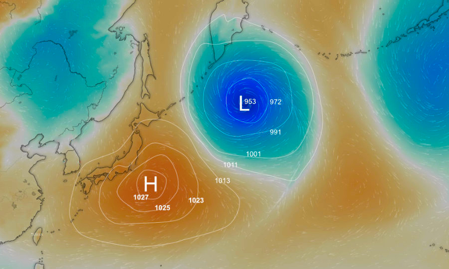 High and Low pressure generate the wind