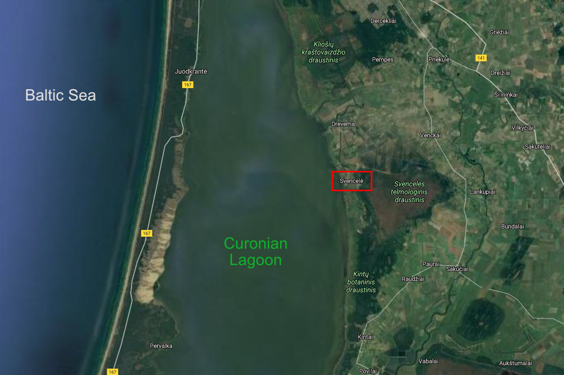 Svencele kitesurf location