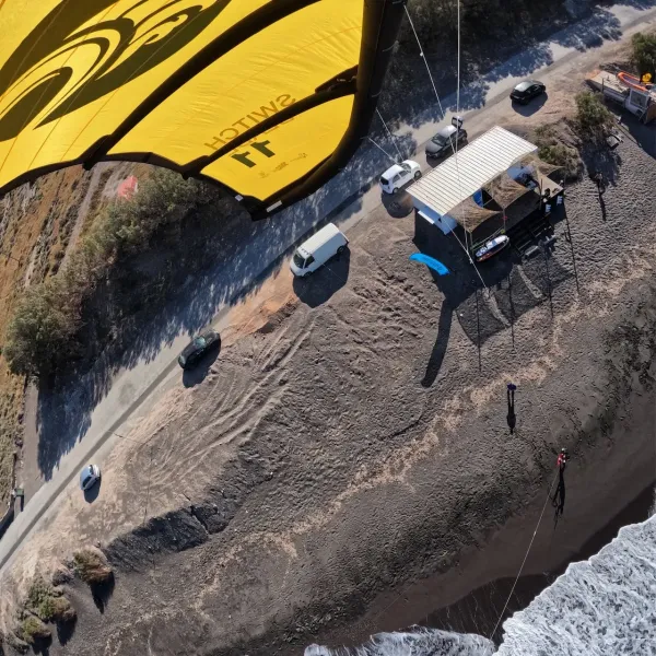Monolithos, Santorini kitesurfing spot – intermediate wave water