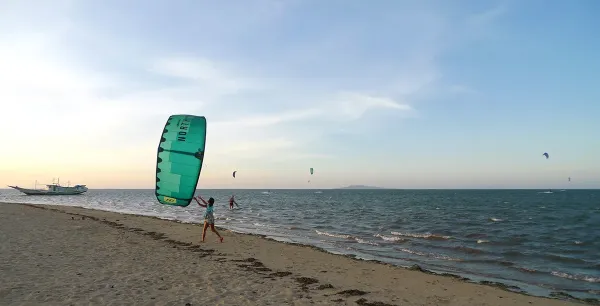 Capusan Beach kitesurfing spot – beginner flat water
