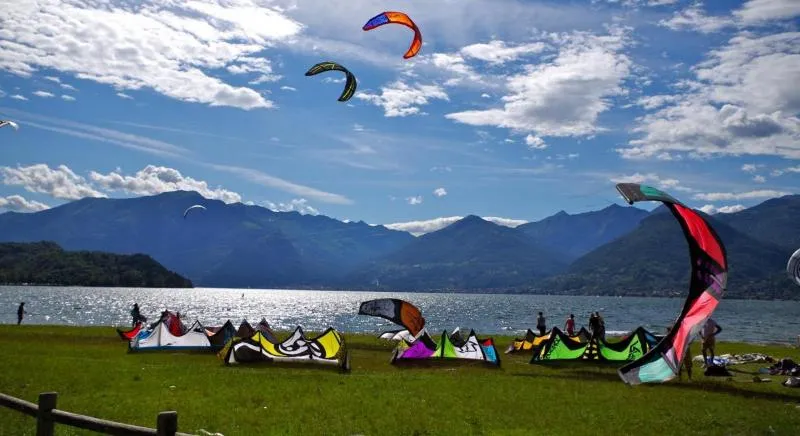 Lake Como - Colico kitesurfing spot – beginner chop water