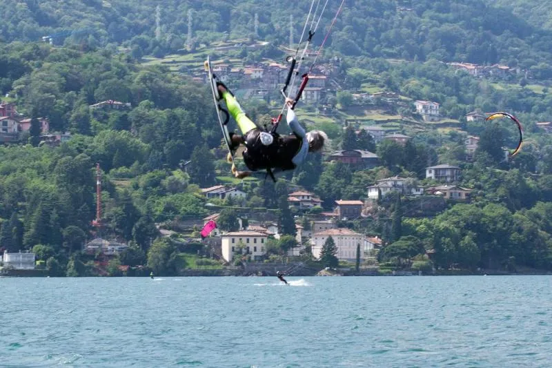 Lake Como - Colico kitesurfing spot – beginner chop water