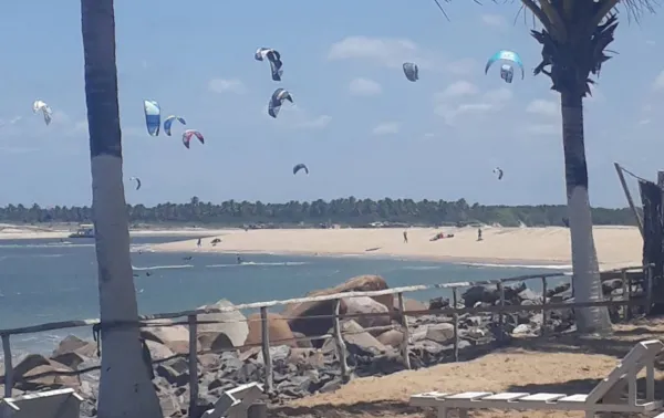Barra do Cunhaú kitesurfing spot – beginner flat water