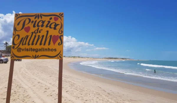 Galinhos kitesurfing spot – beginner wave water