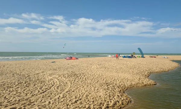 Galinhos kitesurfing spot – beginner wave water