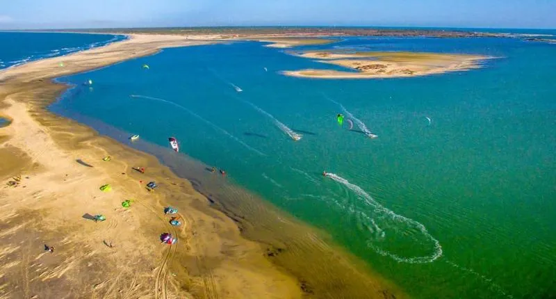Kalpitiya Main Lagoon kitesurfing spot – beginner flat water