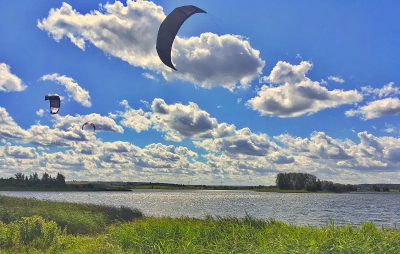 Elektrenai Meadows kitesurfing spot – intermediate chop water