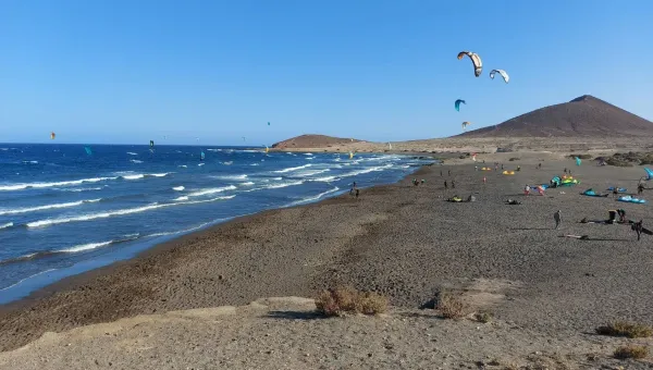 El Médano kitesurfing spot – beginner chop water