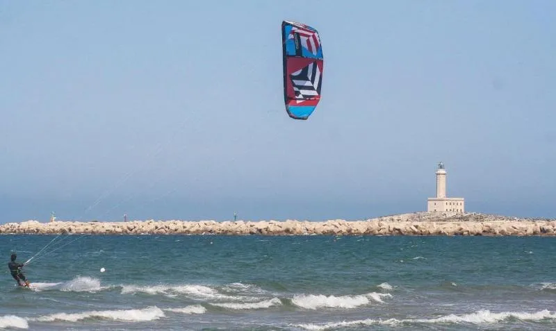 Vieste-San Lorenzo Beach kitesurfing spot – beginner flat water