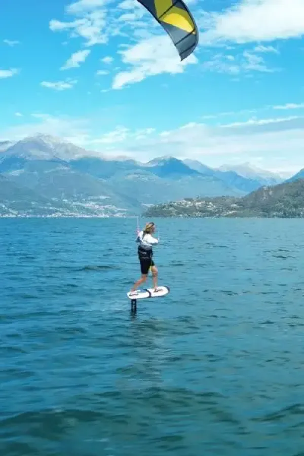 Lake Como kitesurfing spot – intermediate chop water