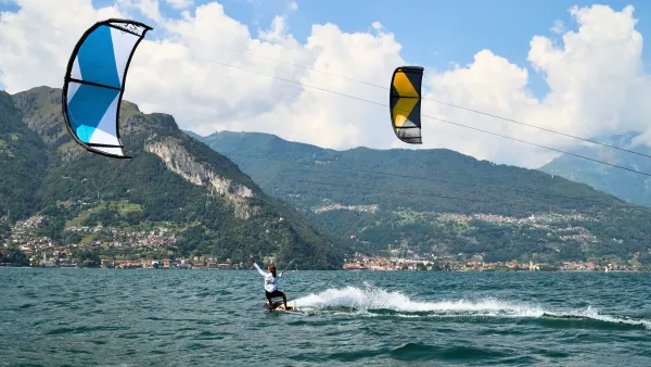 Lake Como kitesurfing spot – intermediate chop water
