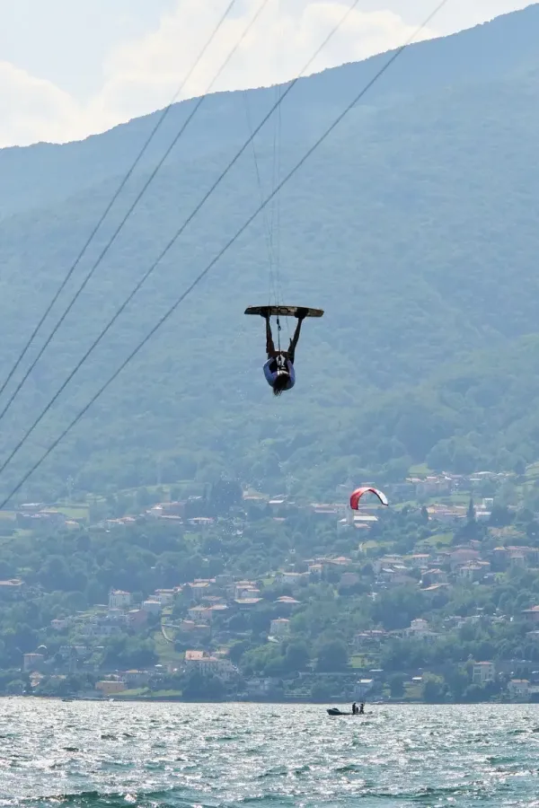 Lake Como kitesurfing spot – intermediate chop water