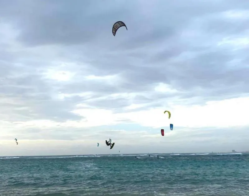 Porto Cesareo Lagoon kitesurfing spot – beginner chop water
