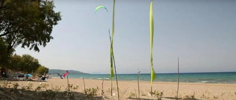 Theologos Rhodos kitesurfing spot – beginner flat water