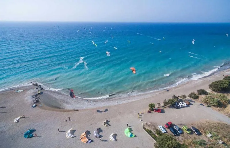 Theologos Rhodos kitesurfing spot – beginner flat water