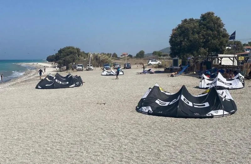 Theologos Rhodos kitesurfing spot – beginner flat water