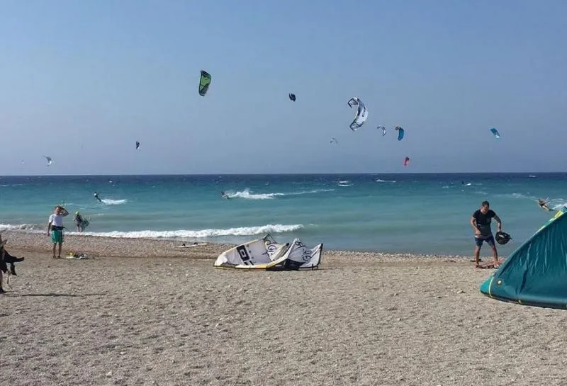 Theologos Rhodos kitesurfing spot – beginner flat water