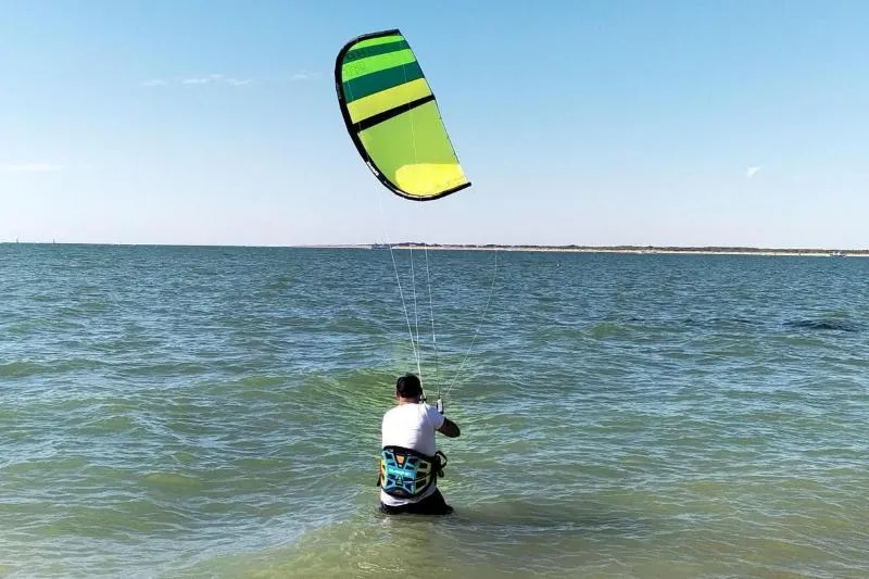 Valdelagrana kitesurfing spot – beginner flat water