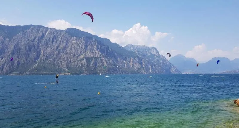Lake Garda North kitesurfing spot – beginner chop water