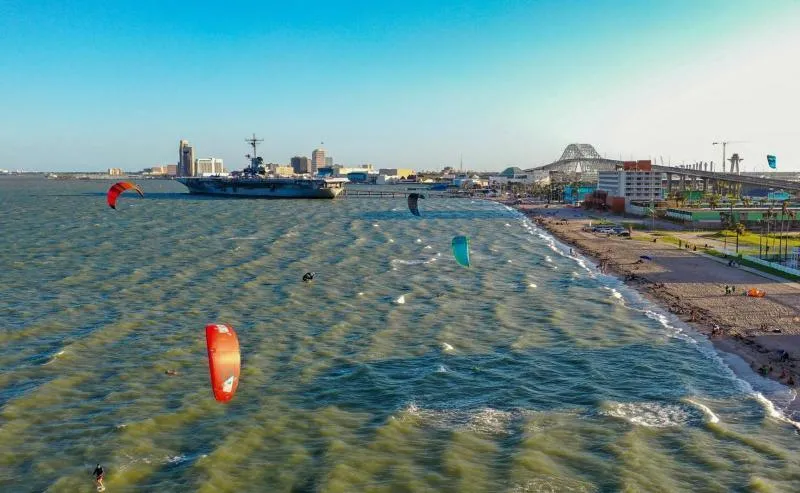 Corpus Christi Bay kitesurfing spot – beginner flat water
