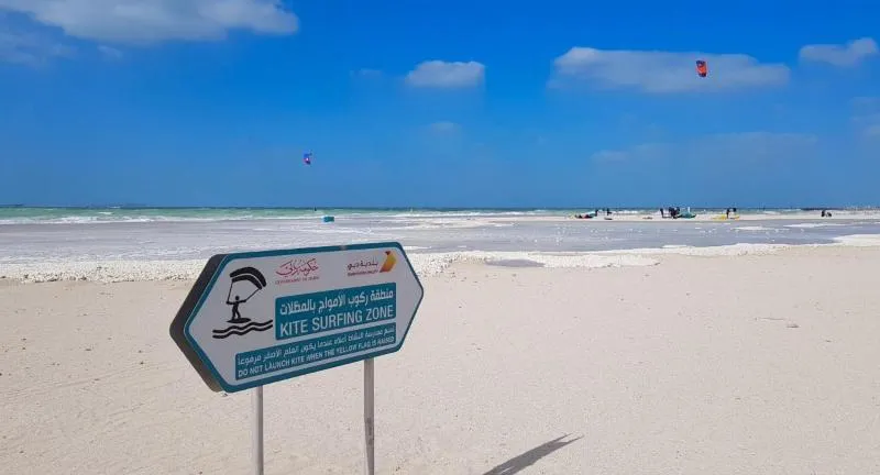 Kite Beach Dubai kitesurfing spot – beginner chop water