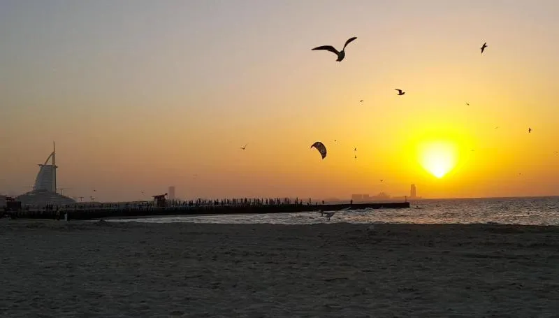 Kite Beach Dubai kitesurfing spot – beginner chop water
