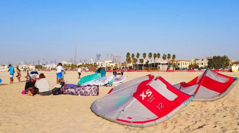 Kite Beach Dubai kitesurfing spot – beginner chop water