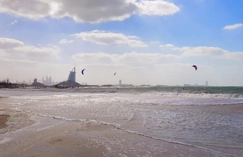 Kite Beach Dubai kitesurfing spot – beginner chop water