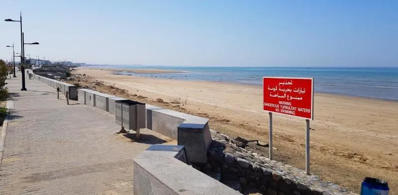 Qurum Beach Muscat kitesurfing spot – beginner chop water