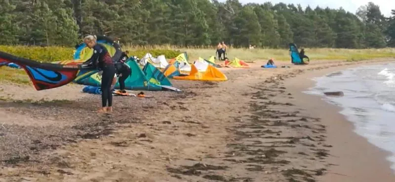 Hanko kitesurfing spot – beginner chop water