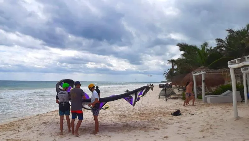 Tulum kitesurfing spot – intermediate chop water