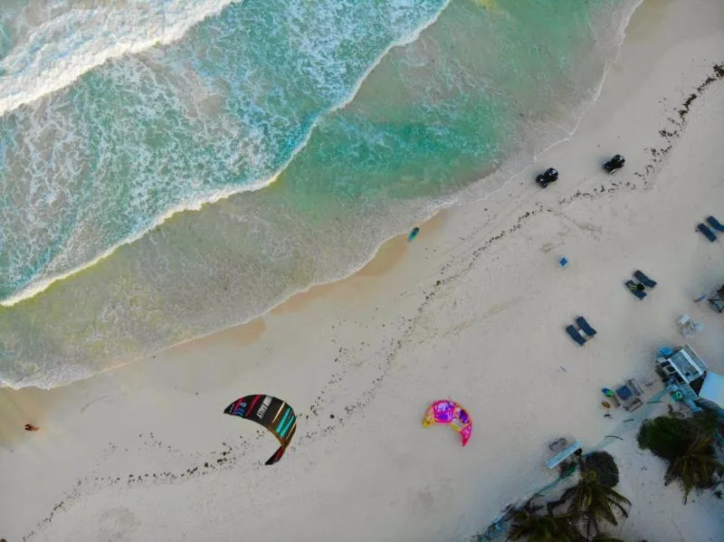 Tulum kitesurfing spot – intermediate chop water