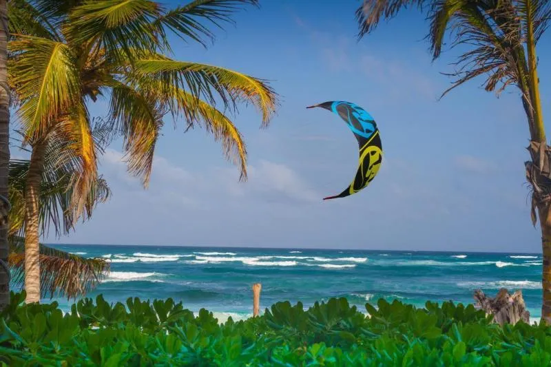 Tulum kitesurfing spot – intermediate chop water