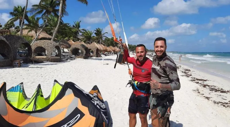 Tulum kitesurfing spot – intermediate chop water