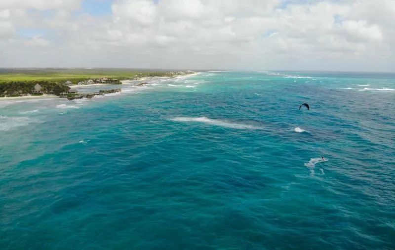 Tulum kitesurfing spot – intermediate chop water