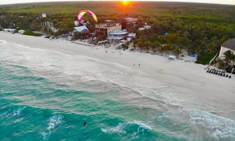 Tulum kitesurfing spot – intermediate chop water