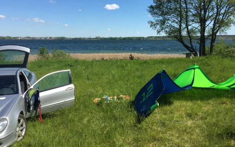 Vievis kitesurfing spot – intermediate chop water