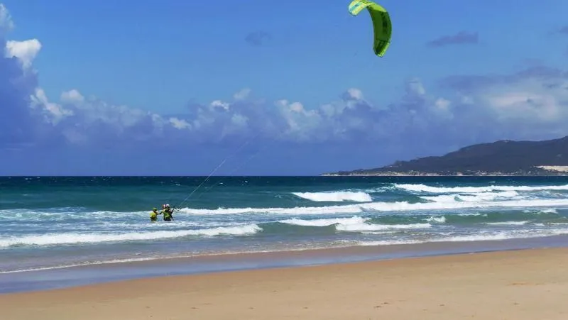 Los Lances North Beach, Tarifa kitesurfing spot – beginner chop water