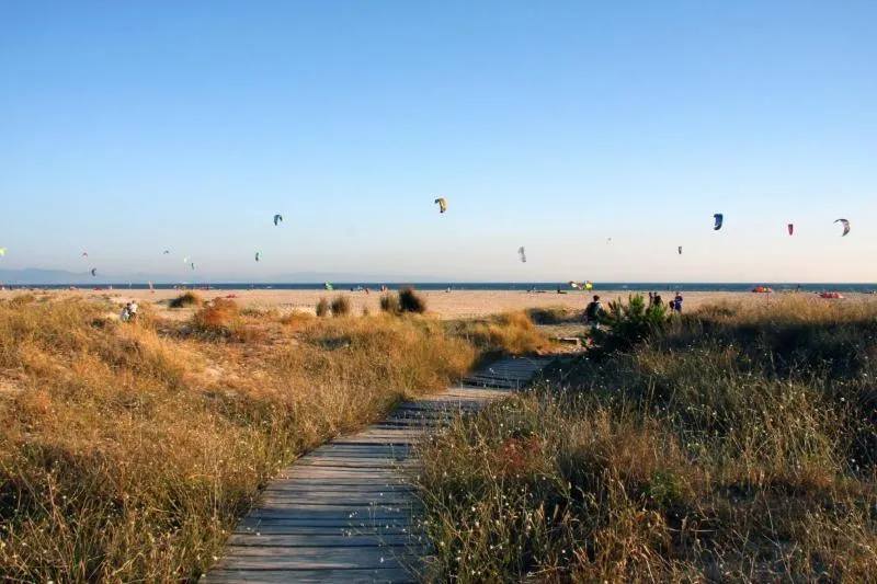 Los Lances North Beach, Tarifa kitesurfing spot – beginner chop water