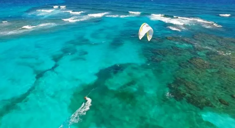 Little Corn East Beach kitesurfing spot – beginner chop water