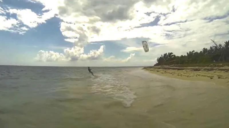 Little Corn East Beach kitesurfing spot – beginner chop water