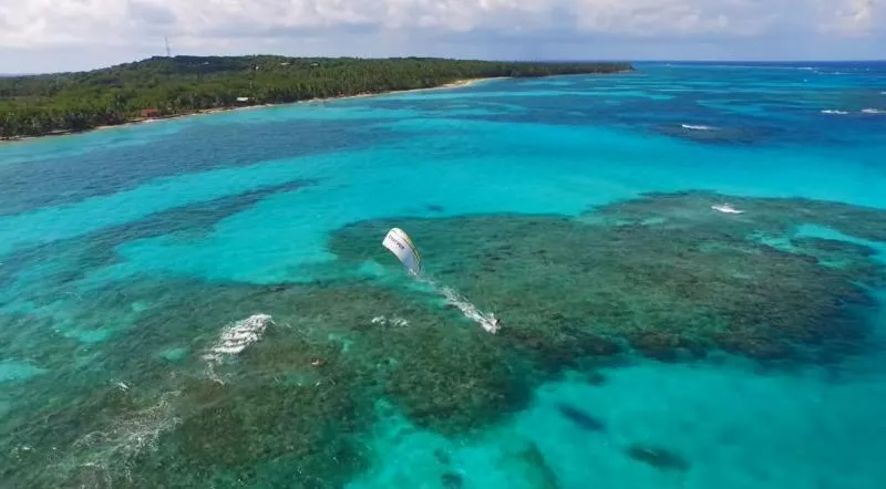 Little Corn East Beach kitesurfing spot – beginner chop water