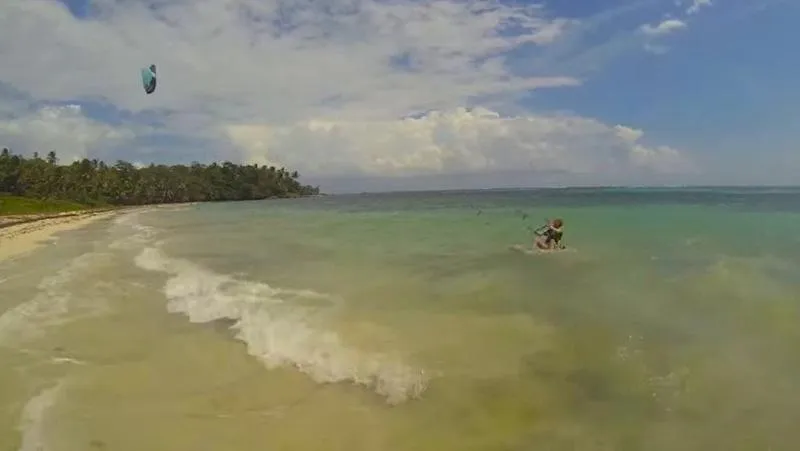 Little Corn East Beach kitesurfing spot – beginner chop water