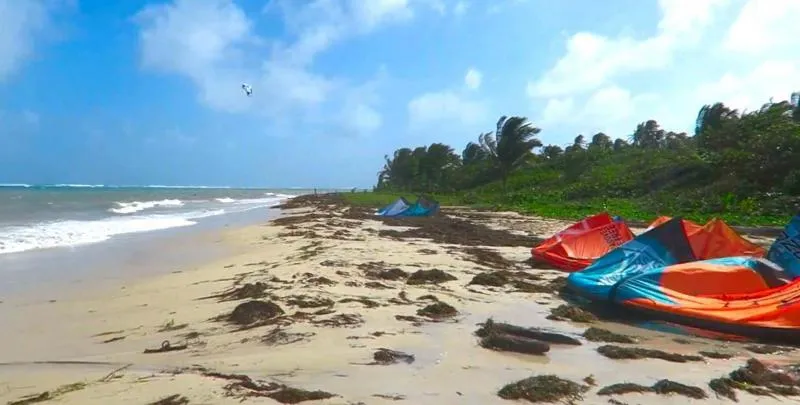Little Corn East Beach kitesurfing spot – beginner chop water