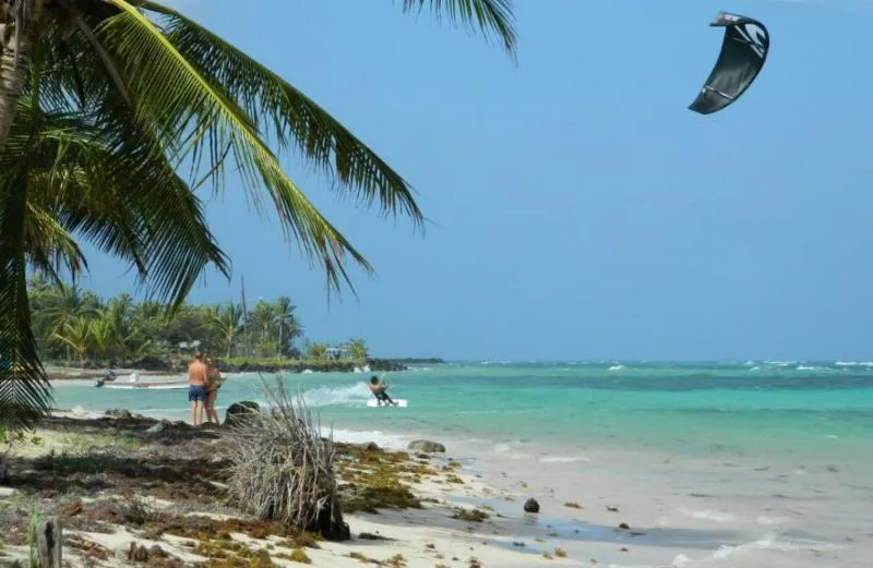 Little Corn East Beach kitesurfing spot – beginner chop water