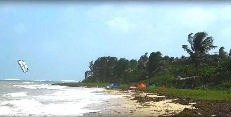 Little Corn East Beach kitesurfing spot – beginner chop water